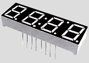 0.28" Quad Digit Thru-Hole Clock Display 0.28" Quad Digit Thru-Hole Clock Display