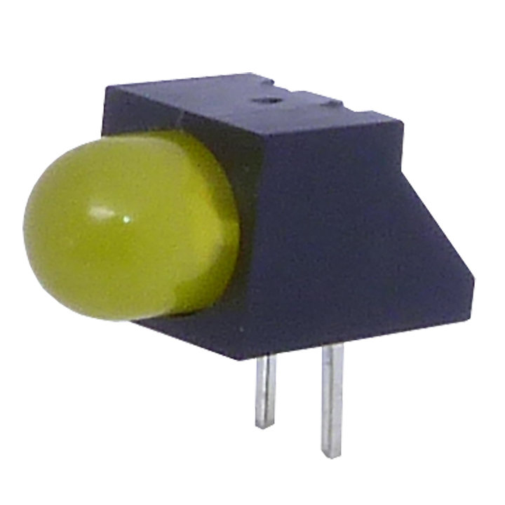 5mm Yellow Single Level Right Angle Holder